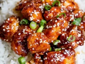 Chicken and rice dish