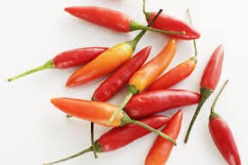 Red and orange chilies